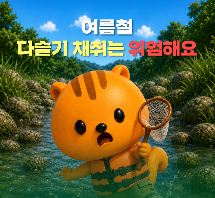 다슬기 채취 사고 예방 안전수칙 및 행동요령