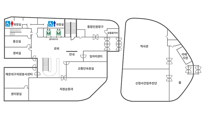 1층 안내 도면